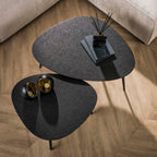 Salontafel Metallic organisch | Set van 2 | Grijs