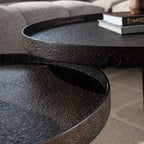 Salontafel Metallic Rond | Set van 2 | Grijs