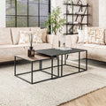 Salontafel Metallic | Rechthoekig | Set van 2