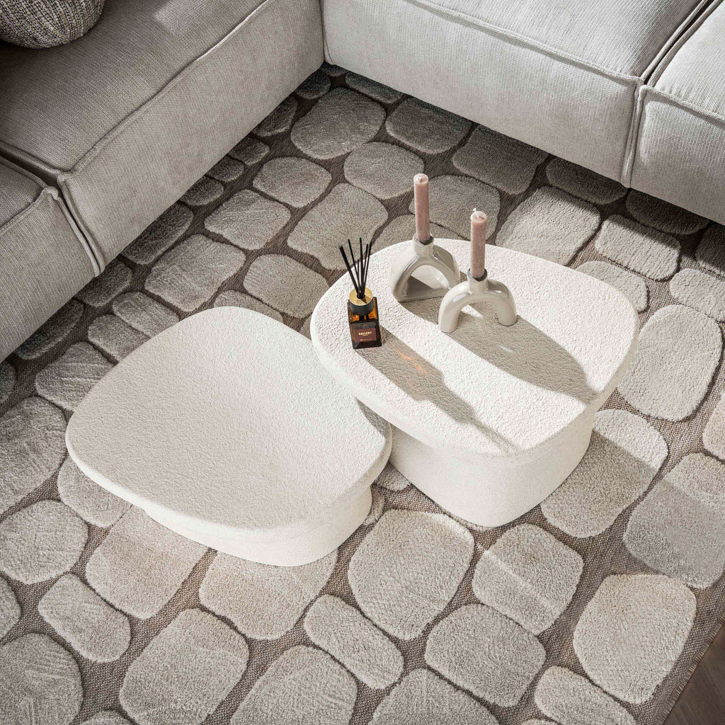 Salontafel Stone Organic | Set van 2 | Marmer composiet