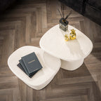 Salontafel Stone Organic | Set van 2 | Marmer composiet
