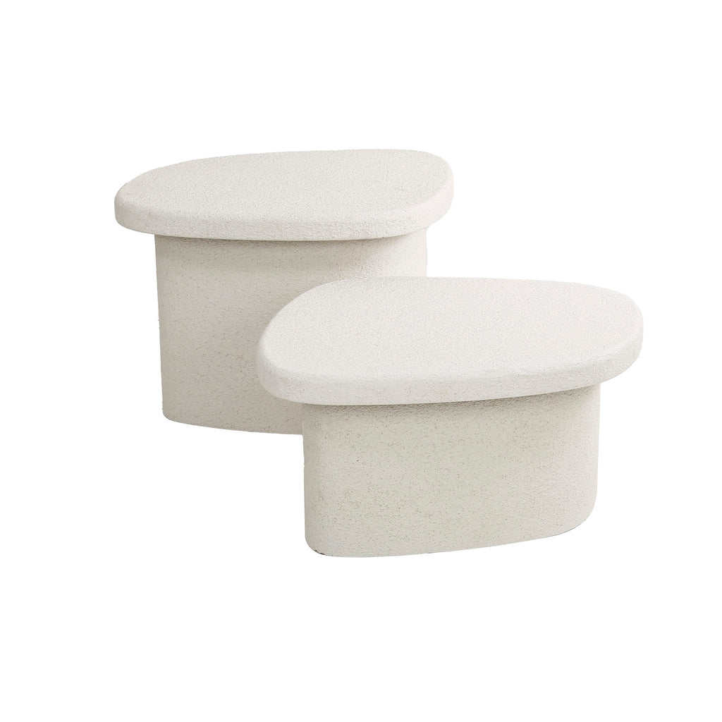 Salontafel Stone Organic | Set van 2 | Marmer composiet