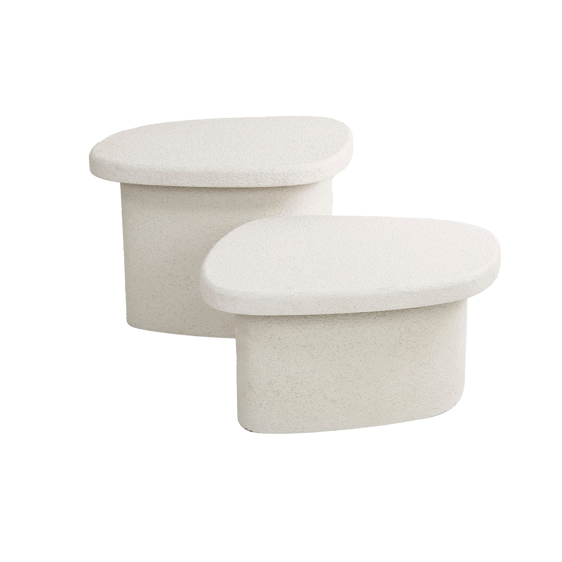 Salontafel Stone Organic | Set van 2 | Marmer composiet