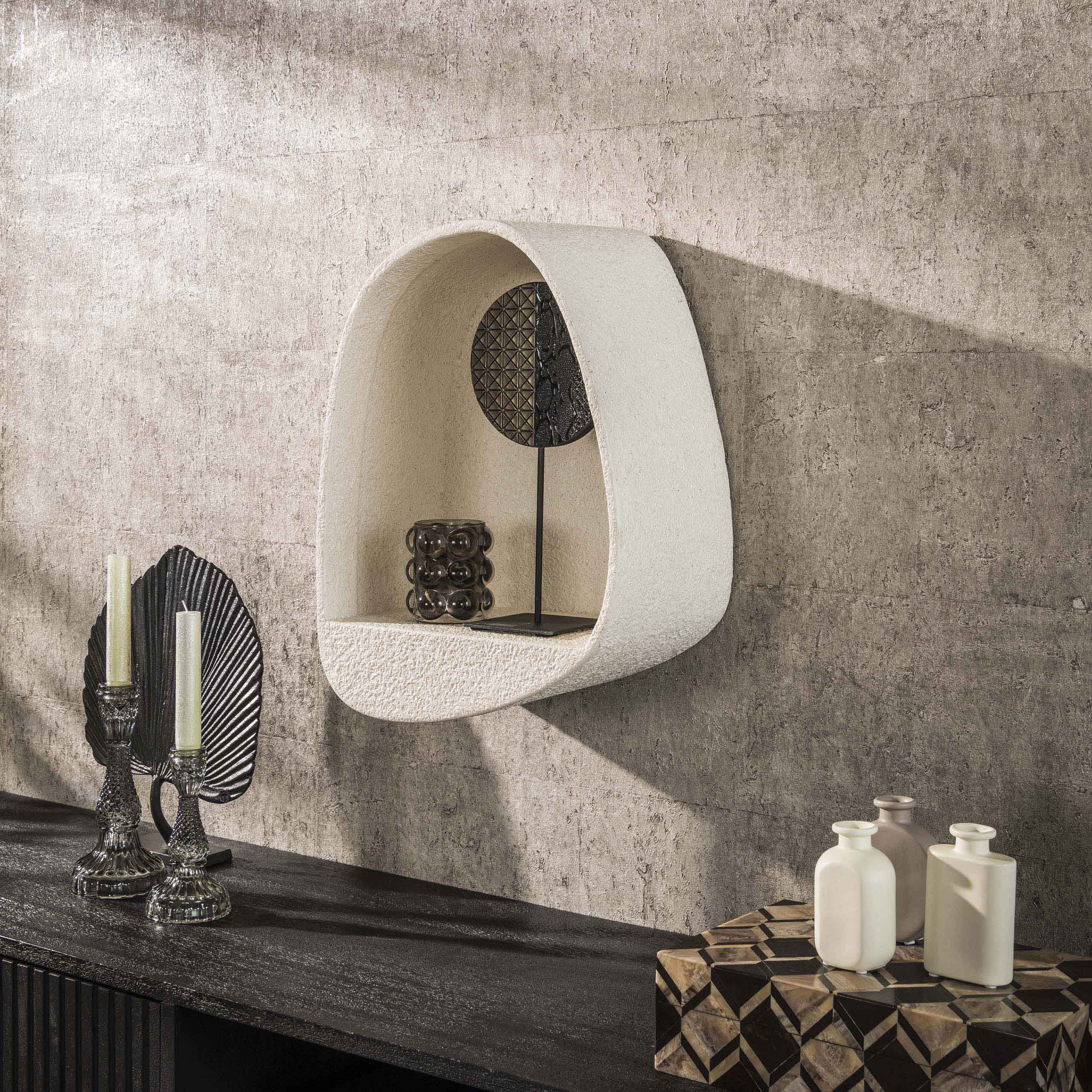 Wandschap Stone | Druppel | Marmer composiet