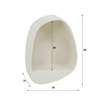 Wandschap Stone | Druppel | Marmer composiet