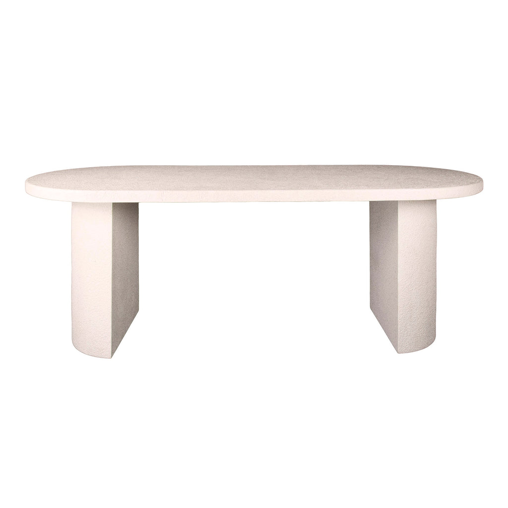 Eettafel Arch Stone | Plat ovaal | Marmer composiet