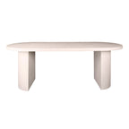 Eettafel Arch Stone | Plat ovaal | Marmer composiet