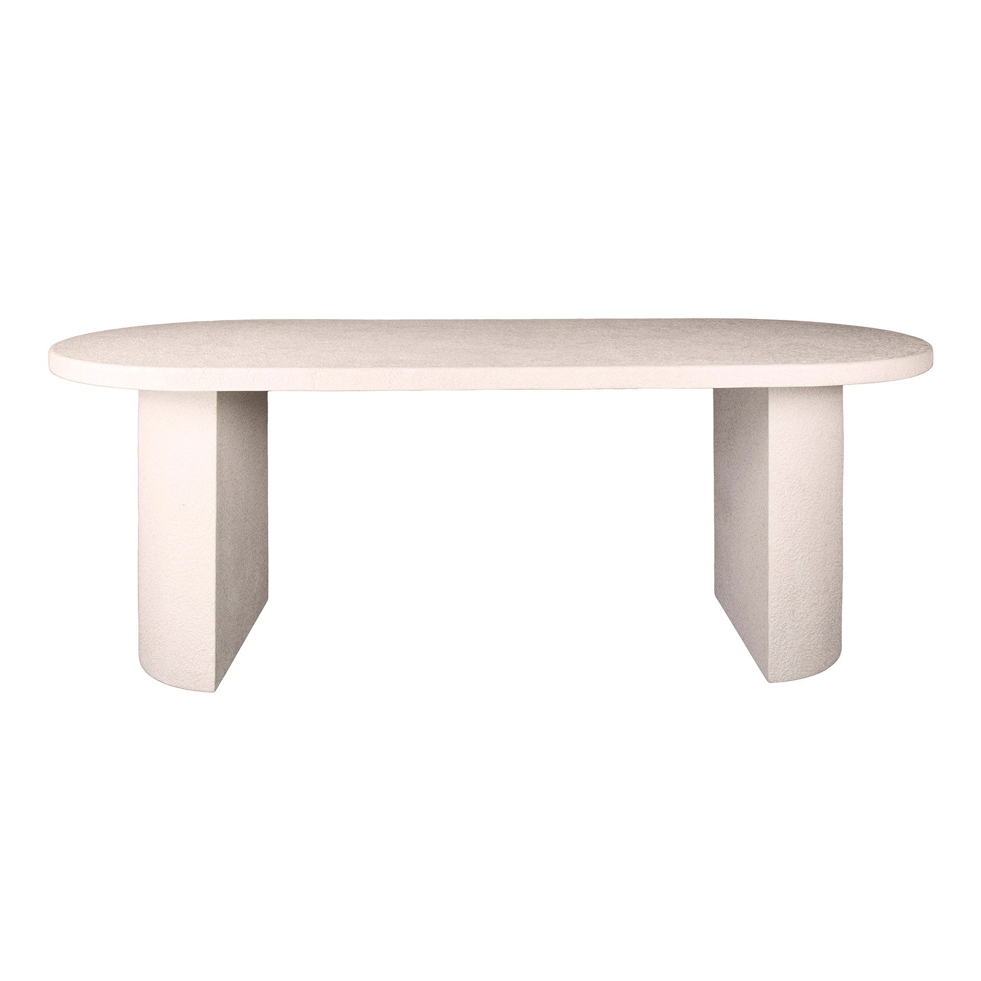 Eettafel Arch Stone | Plat ovaal | Marmer composiet