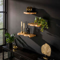Wandplankset Natural Line | Set van 3 | Massief teak