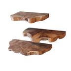 Wandplankset Natural Line | Set van 3 | Massief teak