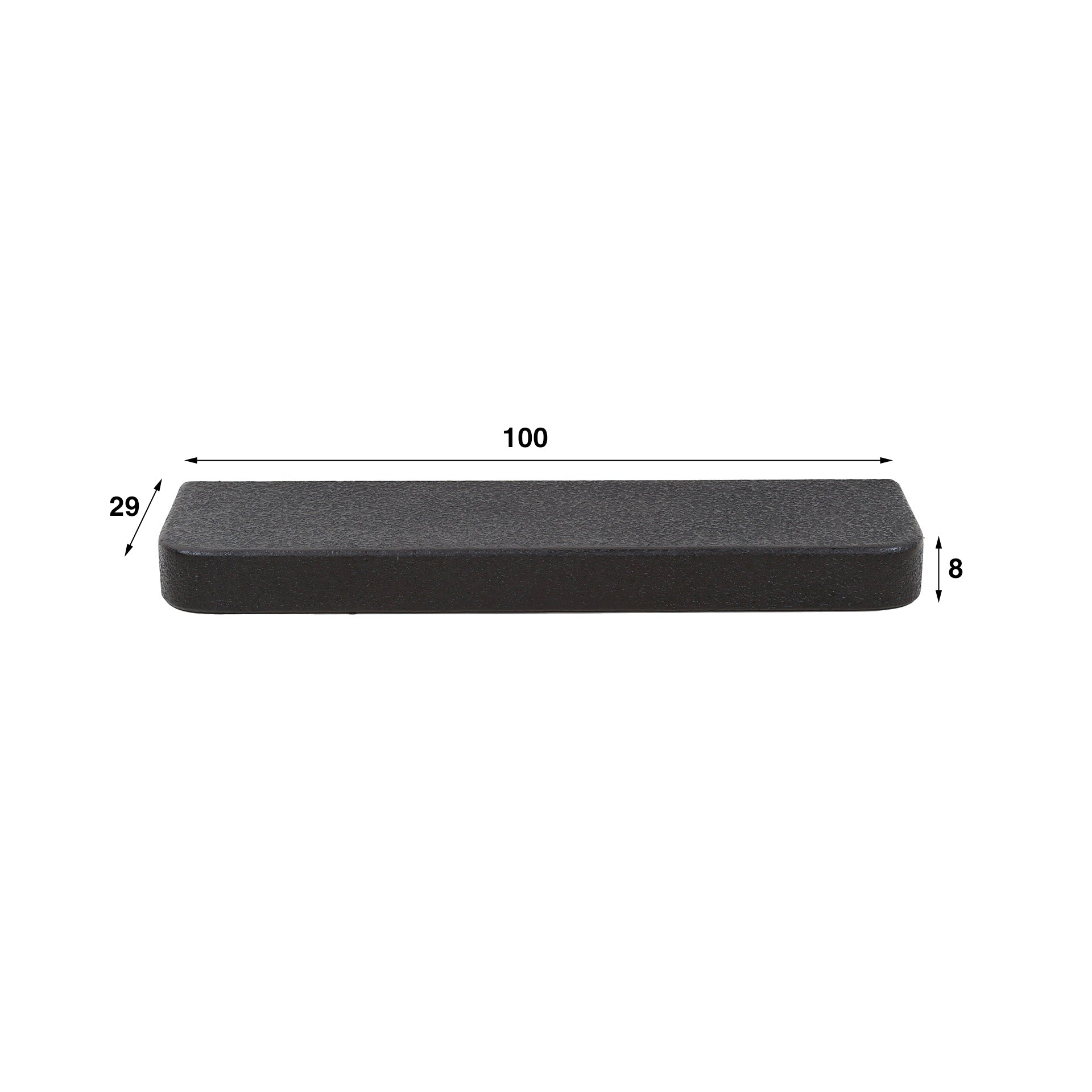 Wandplank Metallic | 100cm | Grijs