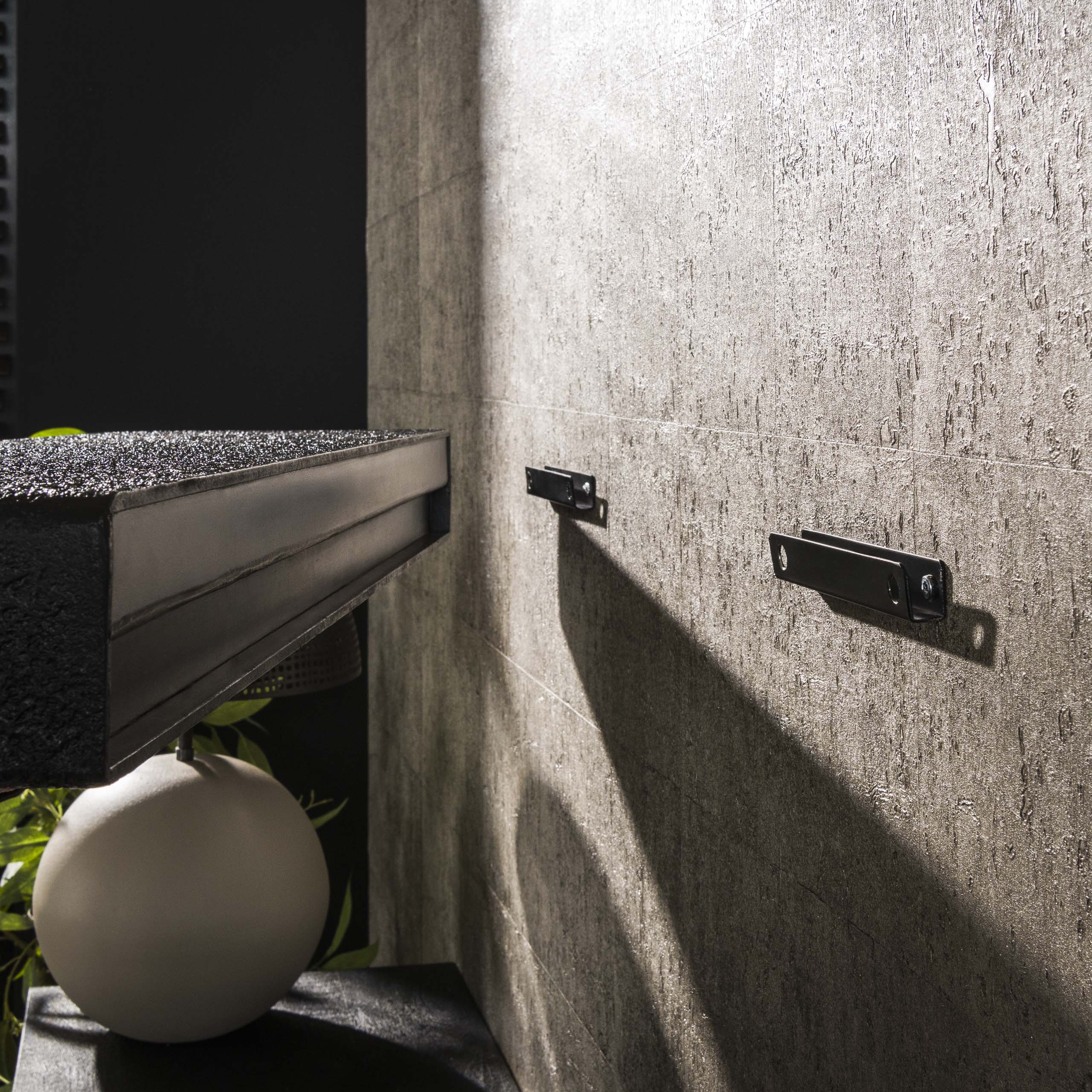 Wandplank Metallic | 100cm | Grijs