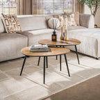 Salontafel Ray Organisch | Set van 2 | Antiek goud