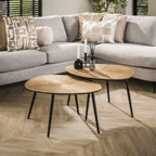 Salontafel Ray Organisch | Set van 2 | Antiek goud