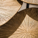 Salontafel Ray | Niervormig | Set van 2 | Antiek goud