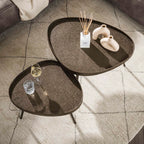 Salontafel Contour | Driehoekig | Brons liquid metal