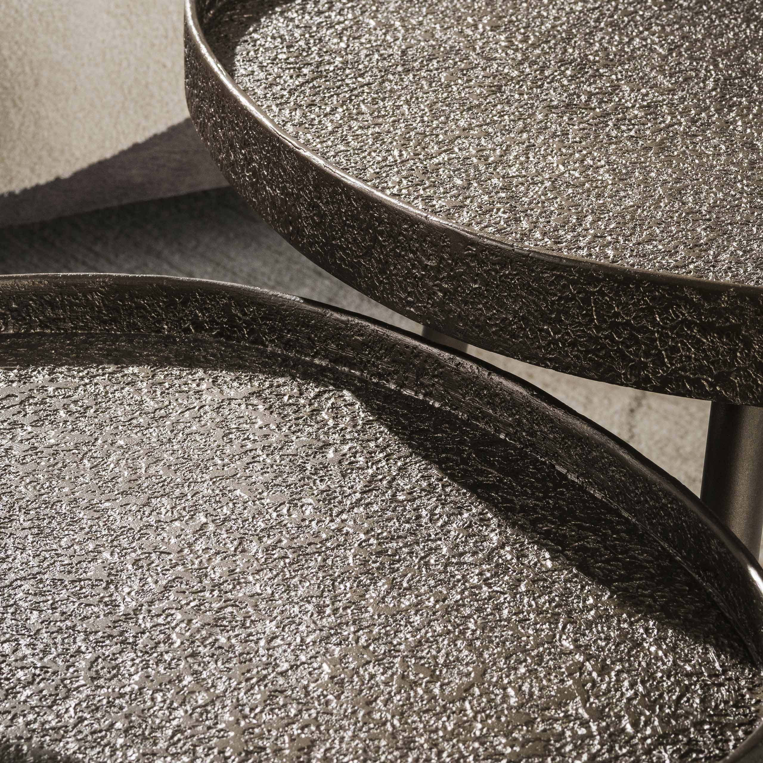 Salontafel Contour | Driehoekig | Brons liquid metal