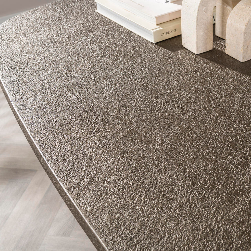 Eettafel Bronvik | Deens ovaal 180 cm | Brons liquid metal