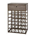 Wijnkast Ferro | Antiek brons | 1 Lade