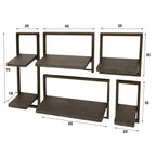 Wandschap Ferro | Set van 5 | Antiek brons