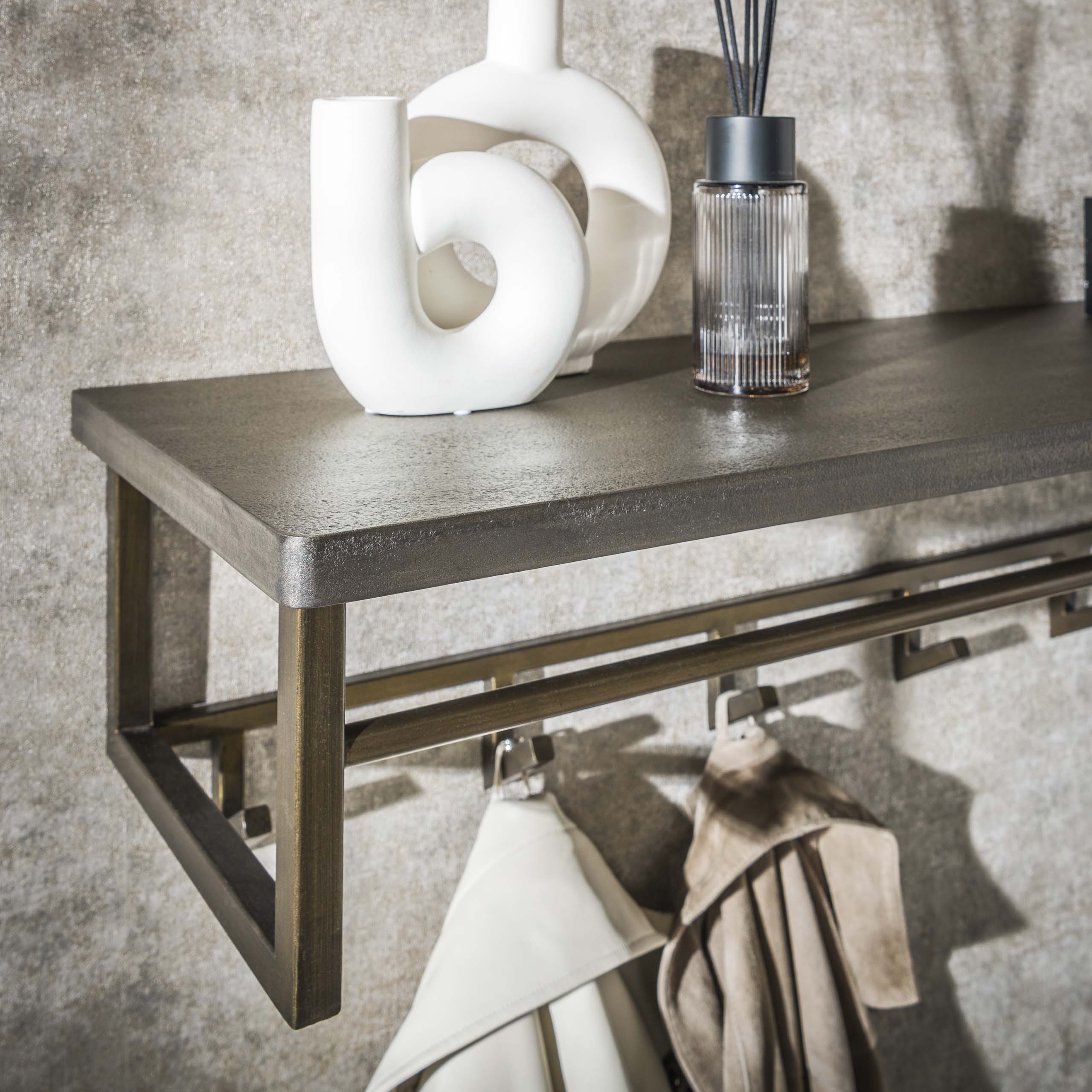 Kapstok Ferro | 6 Haken | Antiek brons