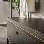 Garderobemeubel Ferro | Antiek brons | 8 haken