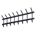 Kapstok Tubo 8+8 haken | Mat donkergrijs