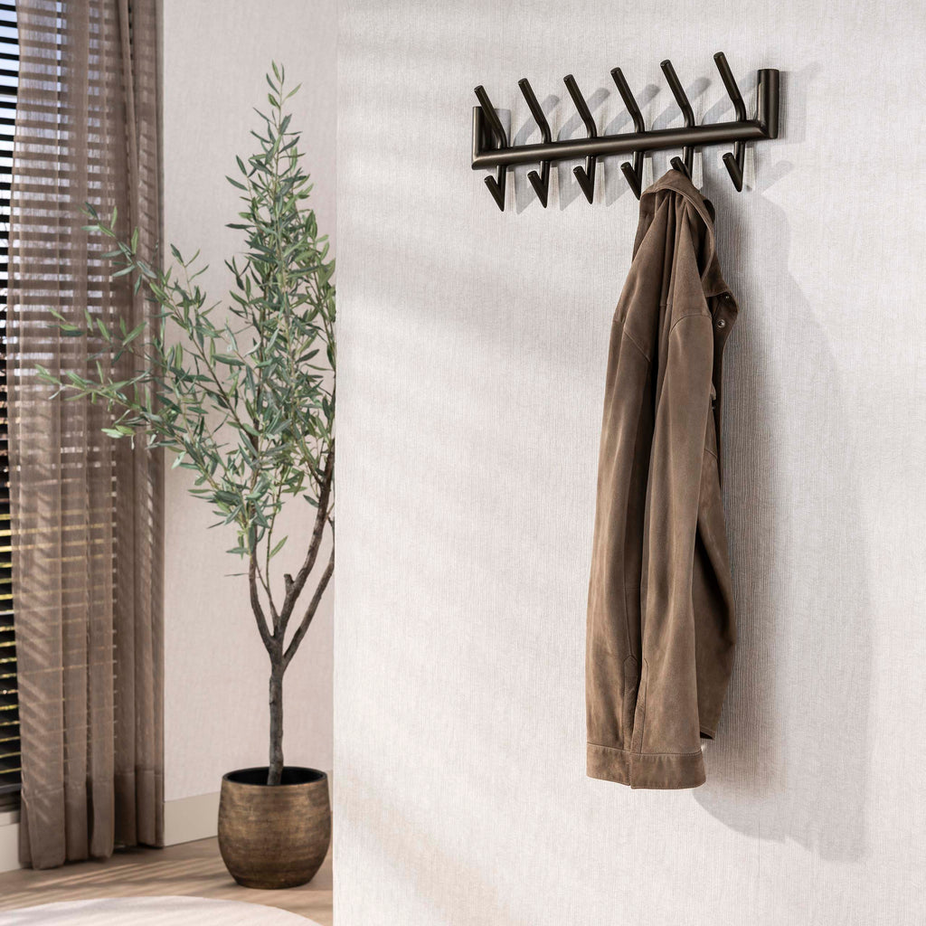 Kapstok Tubo | 2x6 Haken | Drift brown