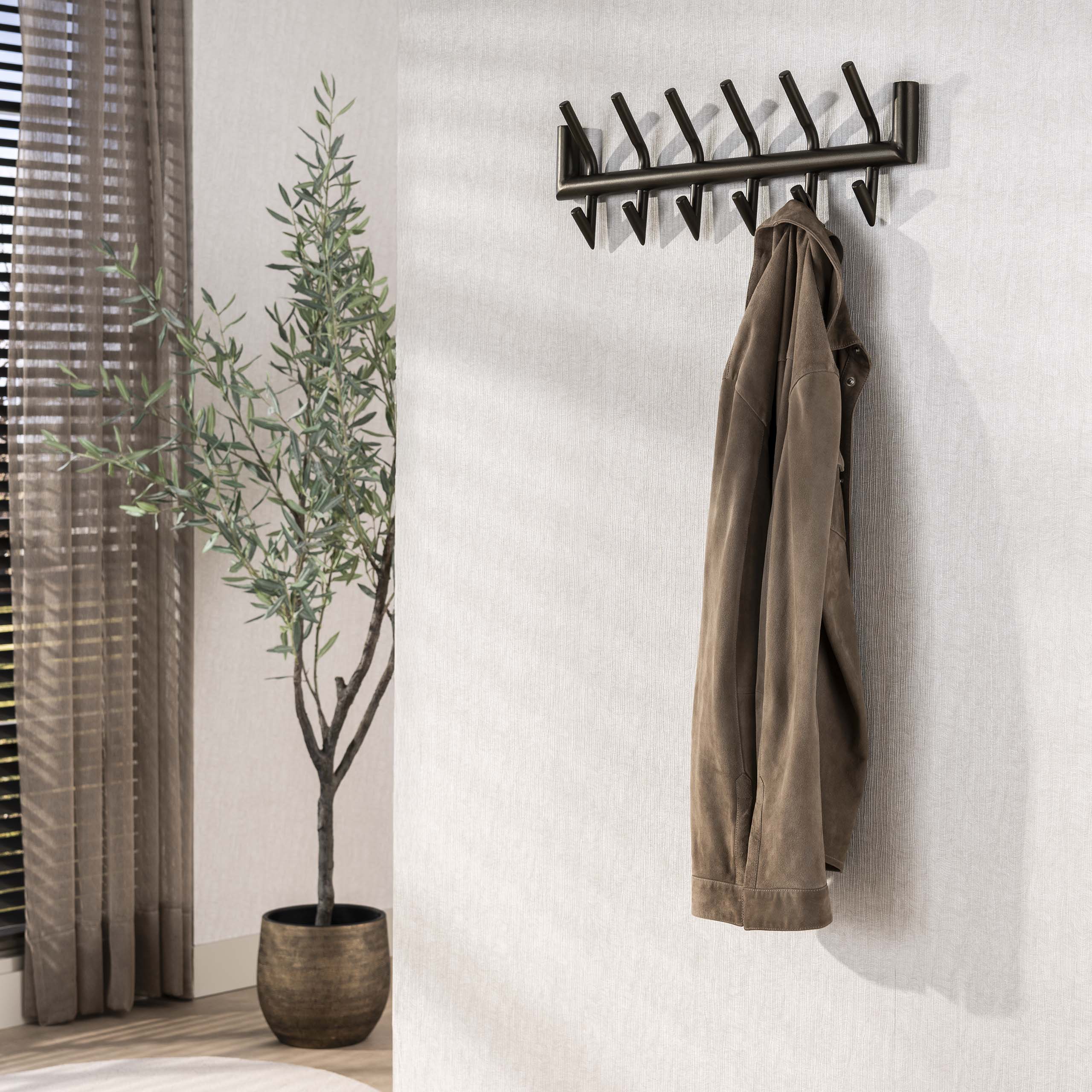 Kapstok Tubo | 2x6 Haken | Drift brown