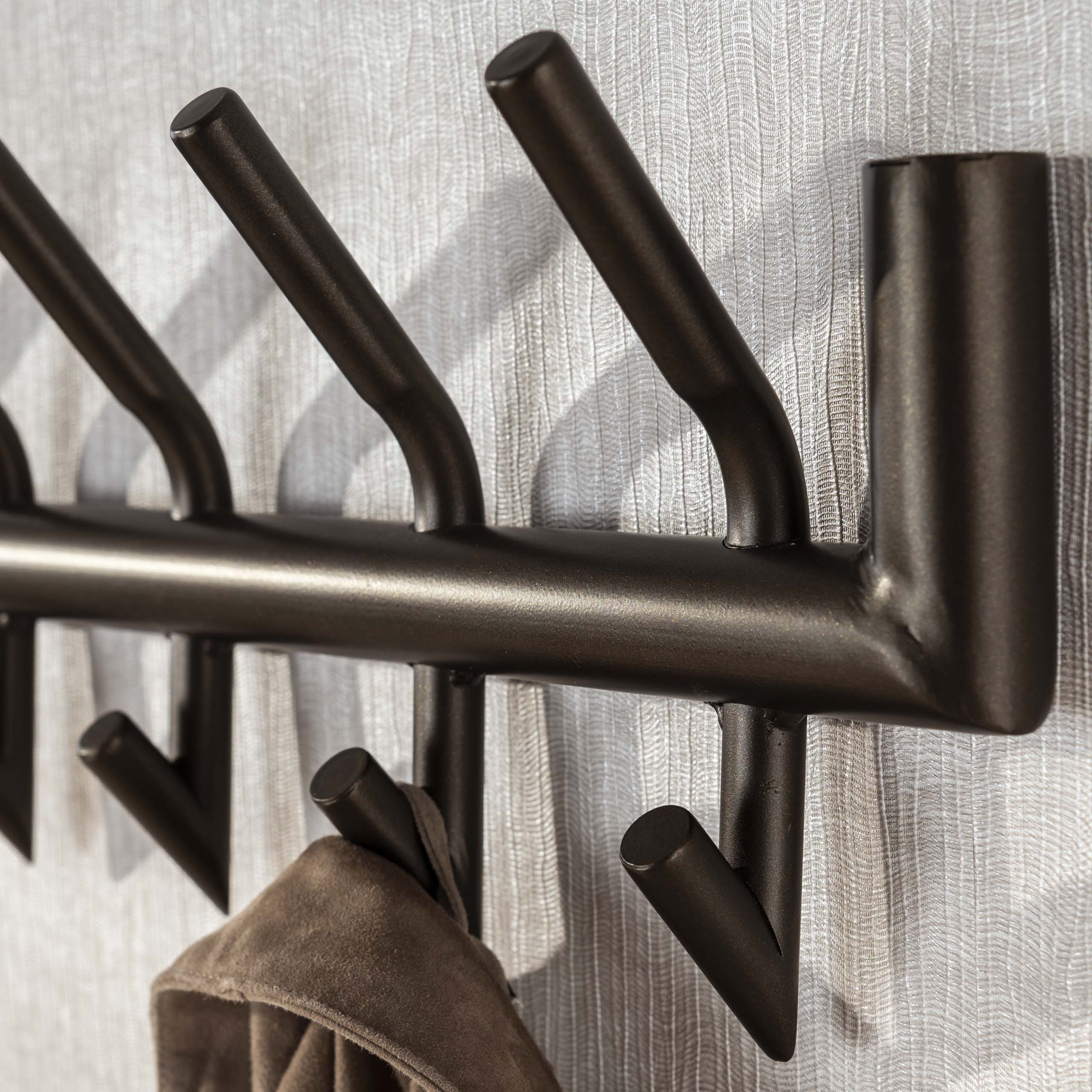 Kapstok Tubo | 2x6 Haken | Drift brown