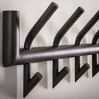 Kapstok Tubo | 2x8 haken | Mat donkergrijs