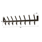 Kapstok Tubo | 2x8 Haken | Drift brown