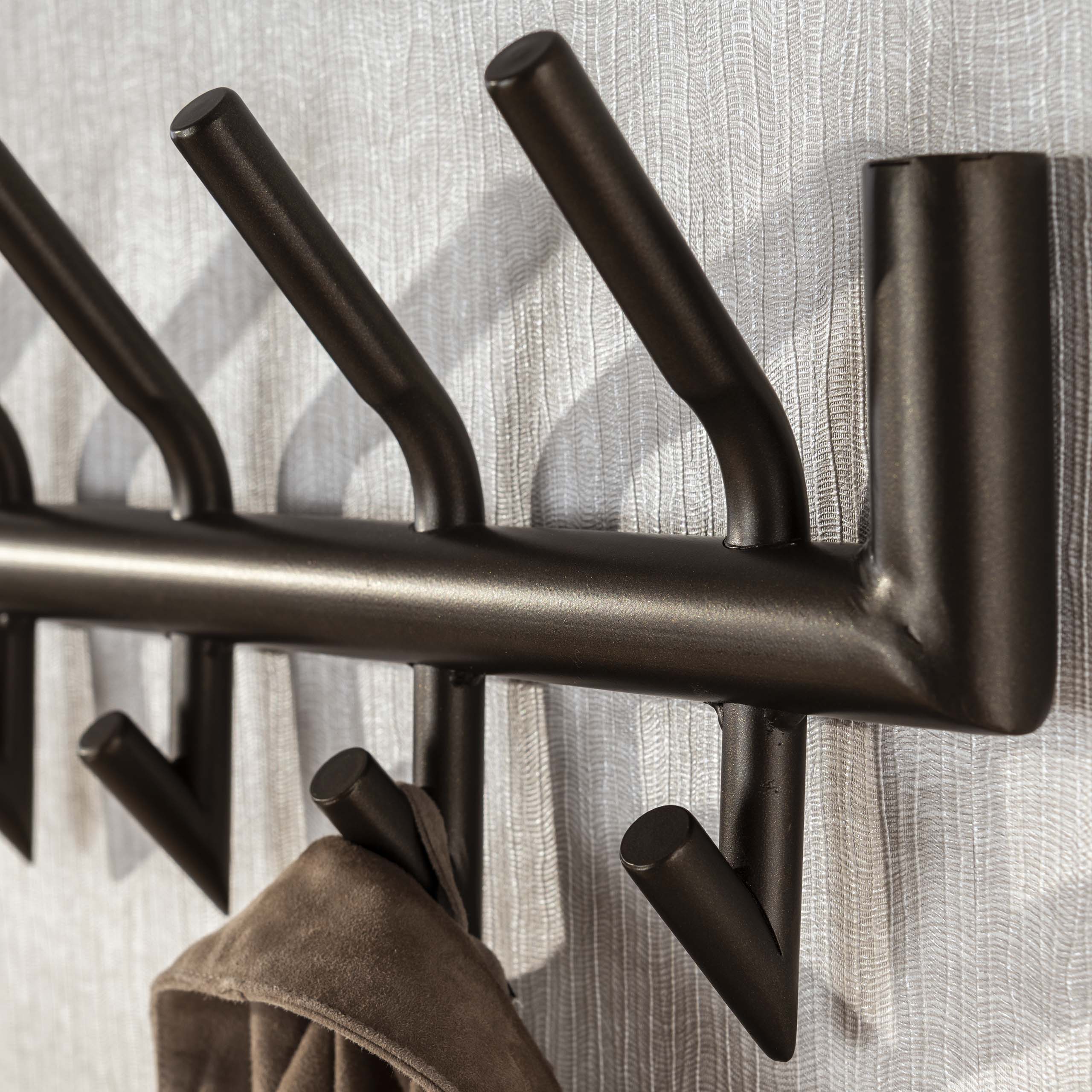 Kapstok Tubo | 2x8 Haken | Drift brown