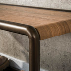 Schoenenbank Luno | Drift brown | Eikenlook & Brons