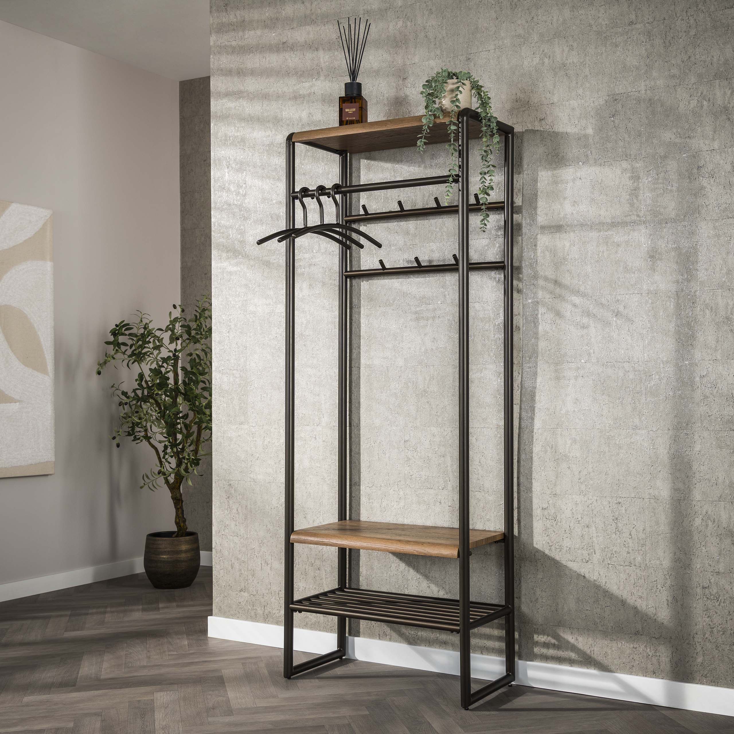 Garderobemeubel Luno | 70 cm | Drift Brown