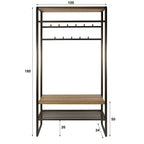 Garderobemeubel Luno | 100 cm | Drift brown