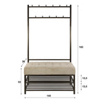 Garderobebank Luno | 100cm | Drift brown