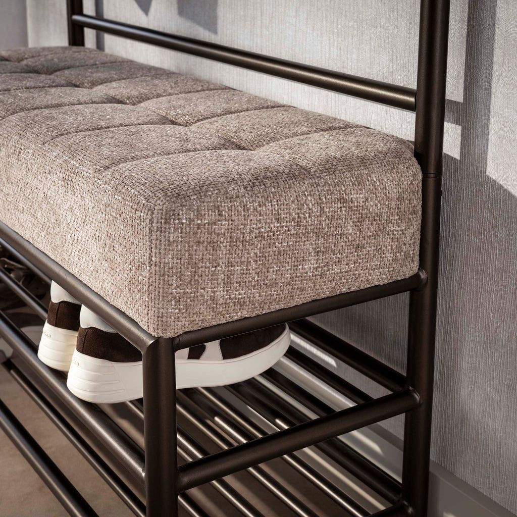 Garderobebank Luno | 100cm | Drift brown