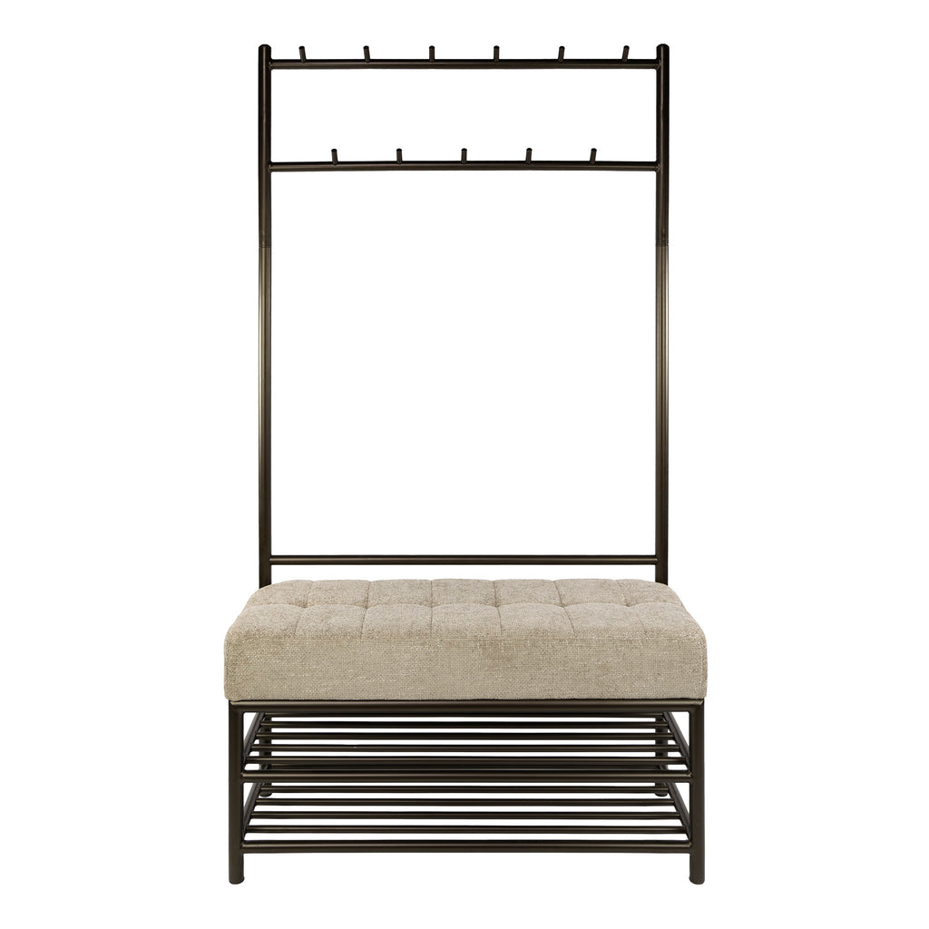 Garderobebank Luno | 100cm | Drift brown