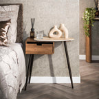 Nachtkastje Travino | 1 Lade Rechts | Keramiek Travertin