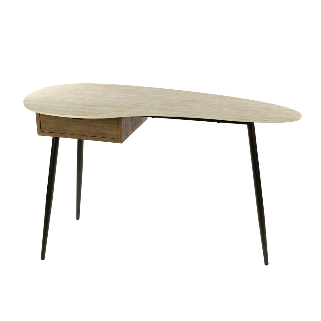 Kaptafel Travino | 1 Lade | Keramiek travertin