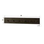Kapstok Terra | 6 haken | Drift brown
