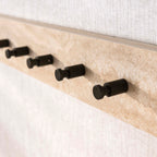 Kapstok Travino | 8 Haken | Keramiek travertin