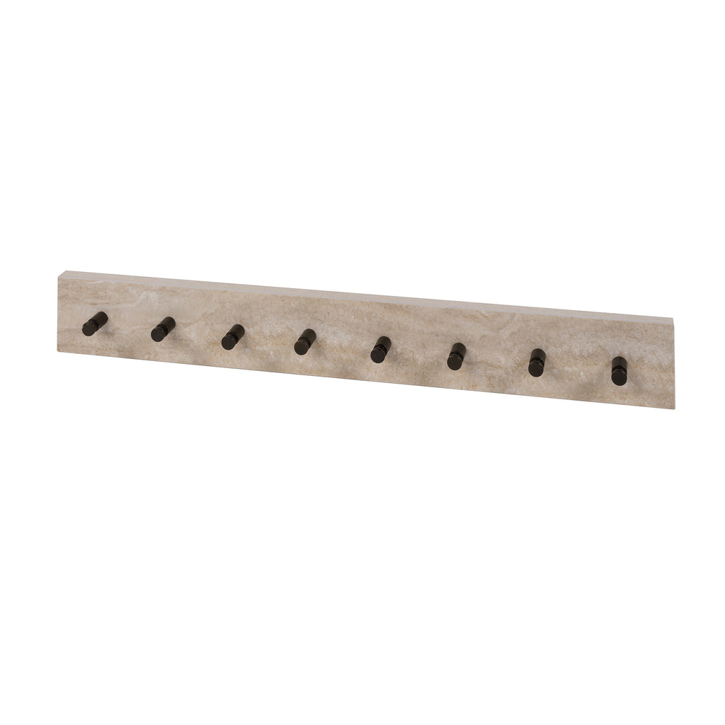 Kapstok Travino | 8 Haken | Keramiek travertin