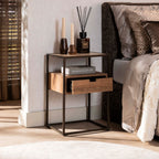 Nachtkastje Cassetto | 1 Lade | Keramiek travertin