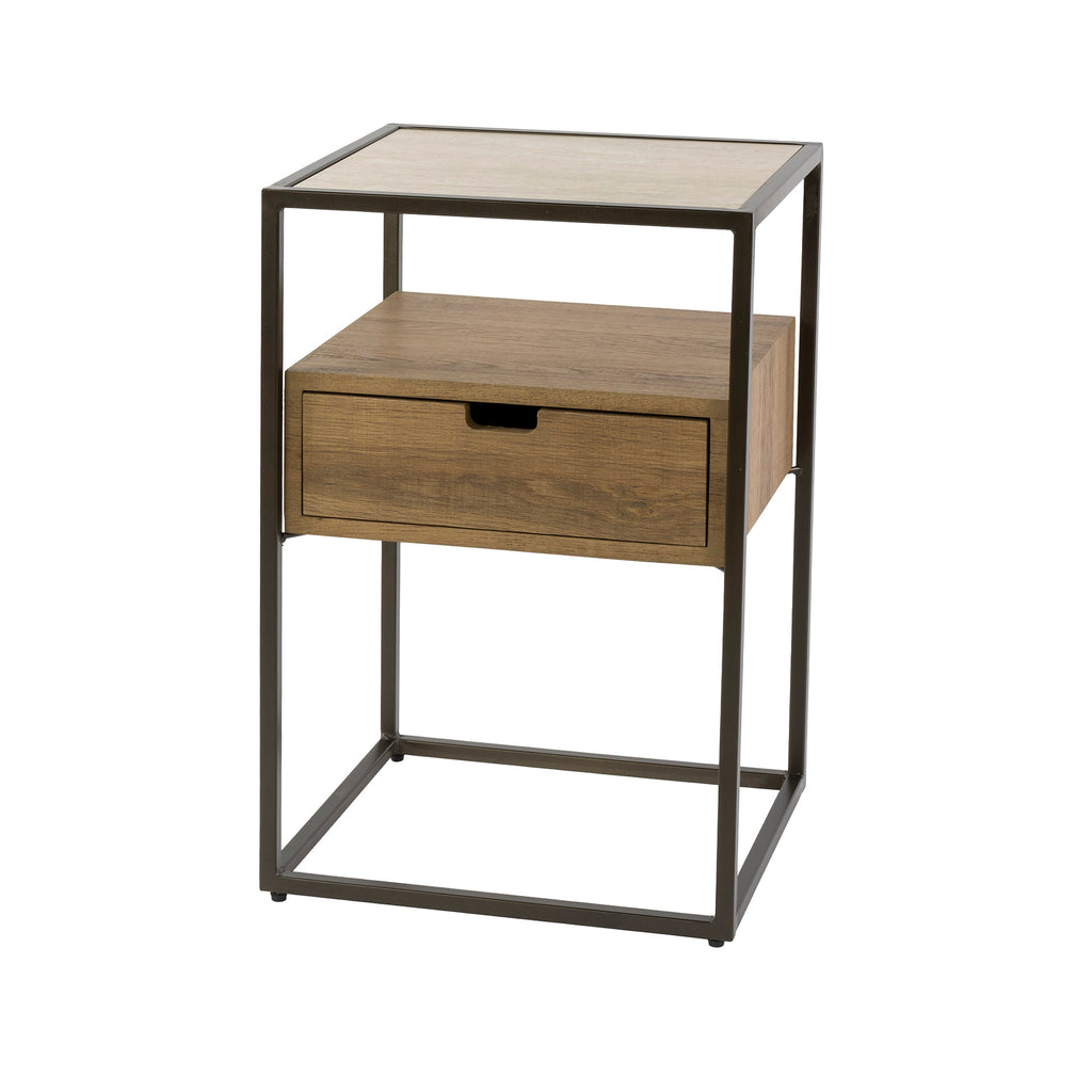 Nachtkastje Cassetto | 1 Lade | Keramiek travertin