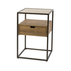 Nachtkastje Cassetto | 1 Lade | Keramiek travertin