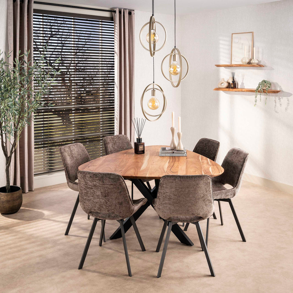 Stoel Swivel | 360° Draaibaar | Hoven Taupe