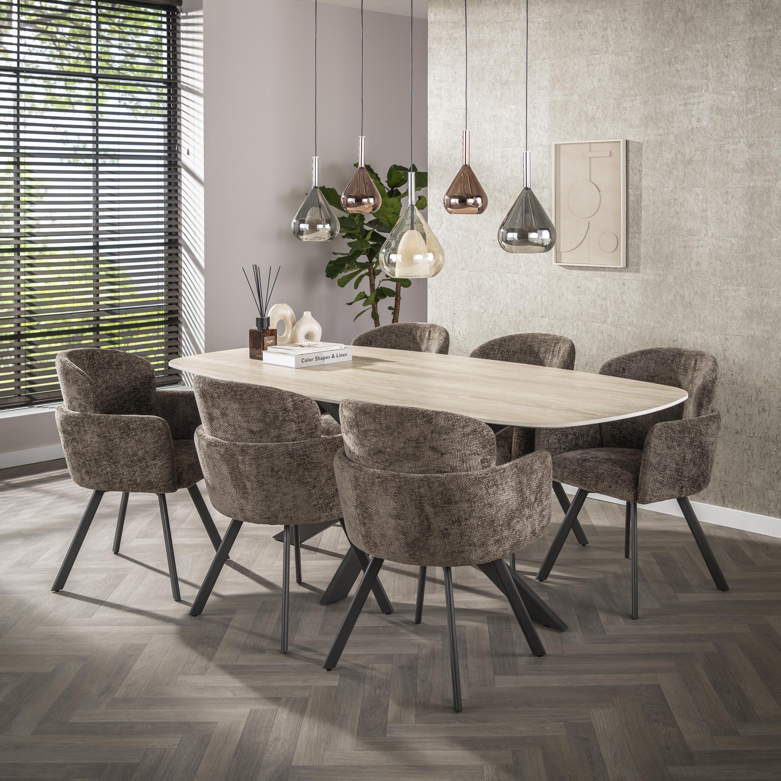 Armstoel Embrace | Draaibaar | Hoven taupe