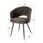 Armstoel Salon | 2-stuks | Cargo bruin
